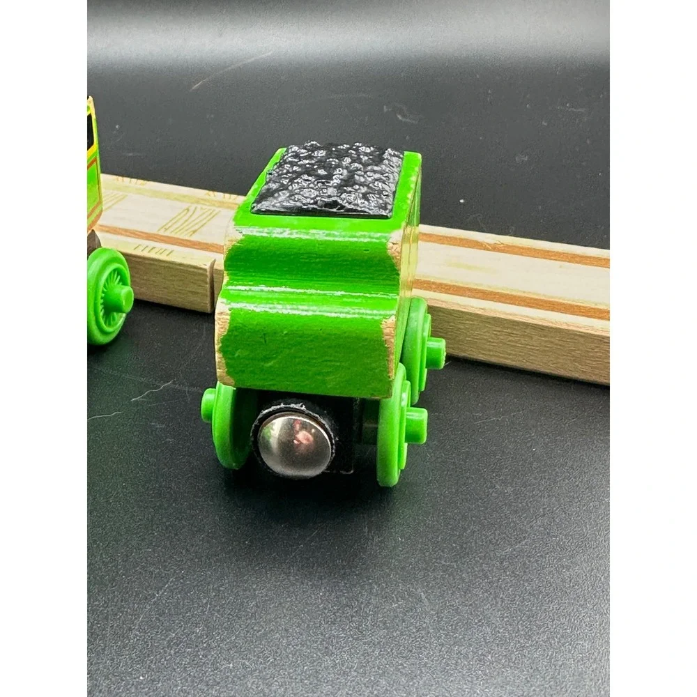 Learning Curve Thomas Henry Wooden Railway Train with Tender‎ Vtg 2003 #3 Green